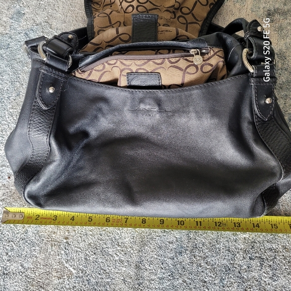 LANCEL Paris Black Leather Designer Purse - Picture 8 of 16